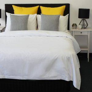 Woven White Quilt Covers - CR Percale White