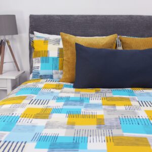 Printed Quilt Covers - San Remo Teal