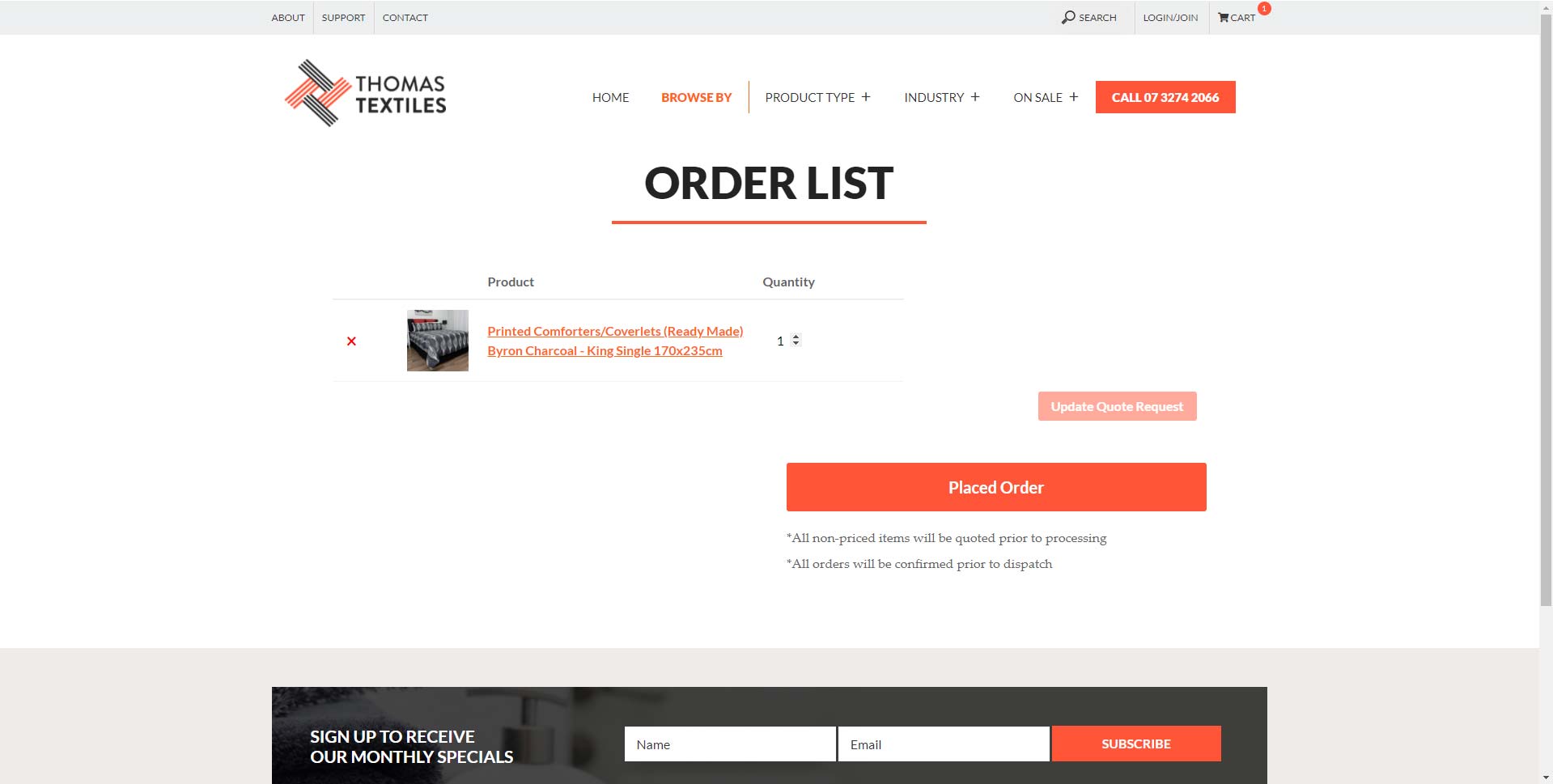 6. Review and confirm your order is correct then click Confirm order
